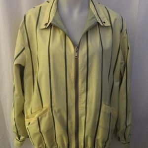 MANSOURI YELLOW, OLIVE GREEN REVERSIBLE JACKET S